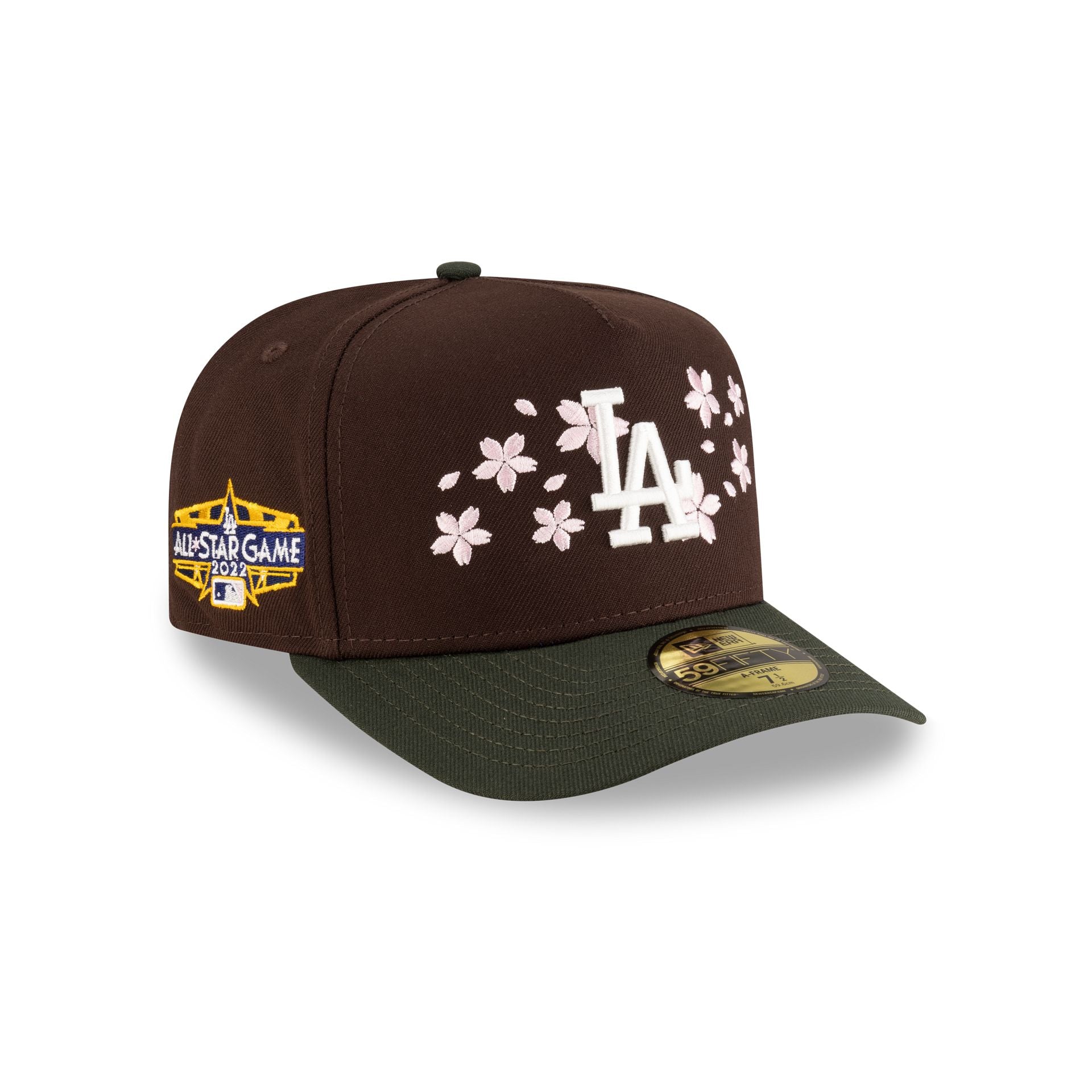 Just Caps Cherry Blossom Los Angeles Dodgers 59FIFTY A-Frame Fitted Hat