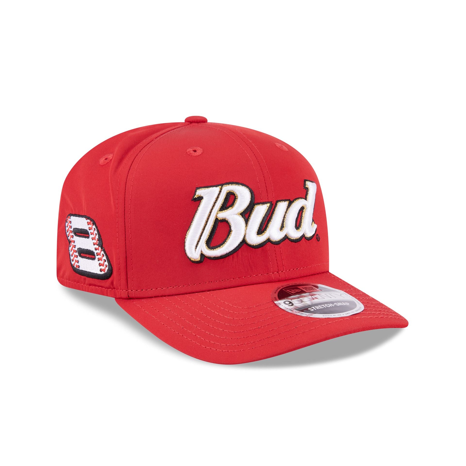 Dale Earnhardt x Budweiser Red 9SEVENTY Stretch-Snap Hat