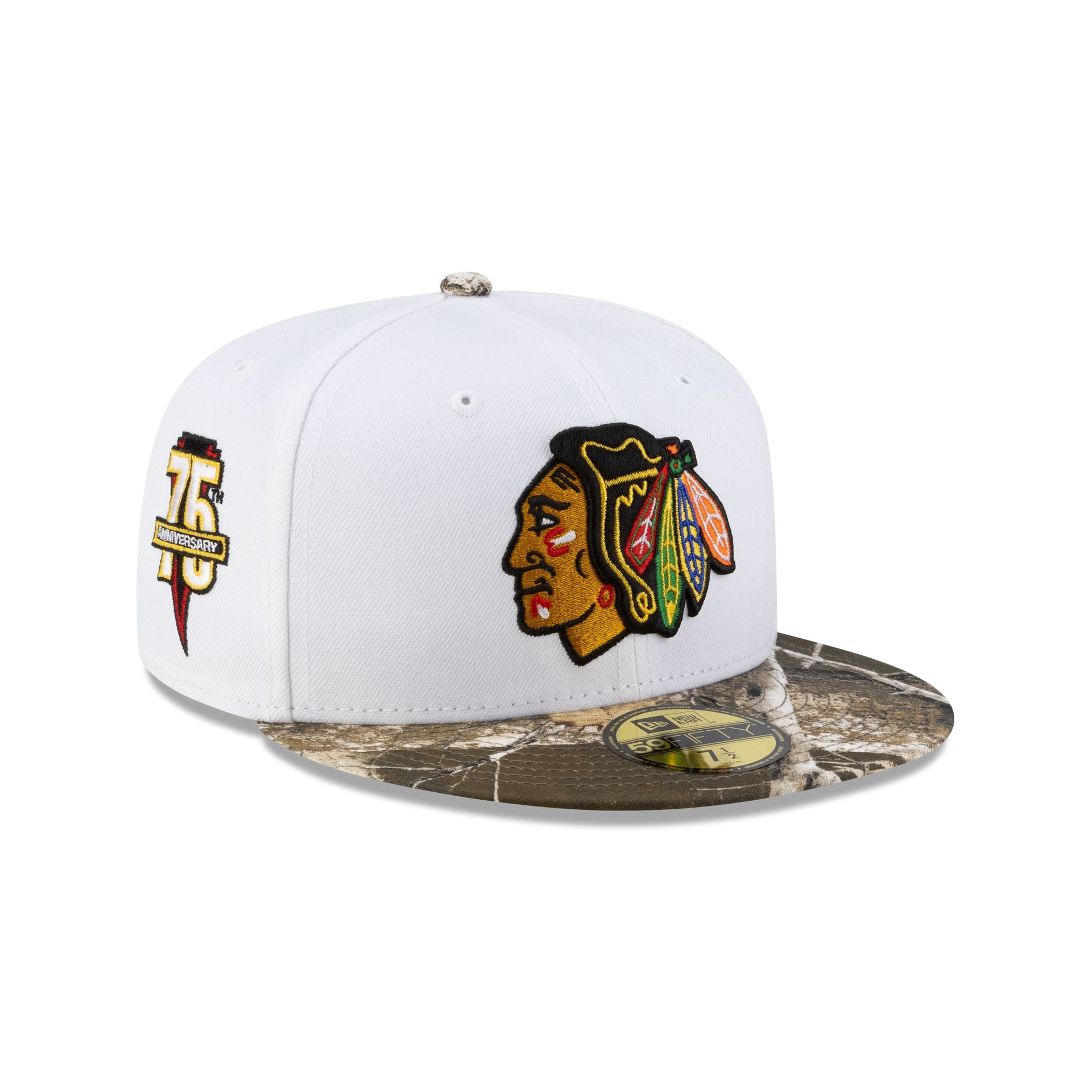 Chicago Blackhawks Realtree Visor 59FIFTY Fitted Hat – New Era Cap