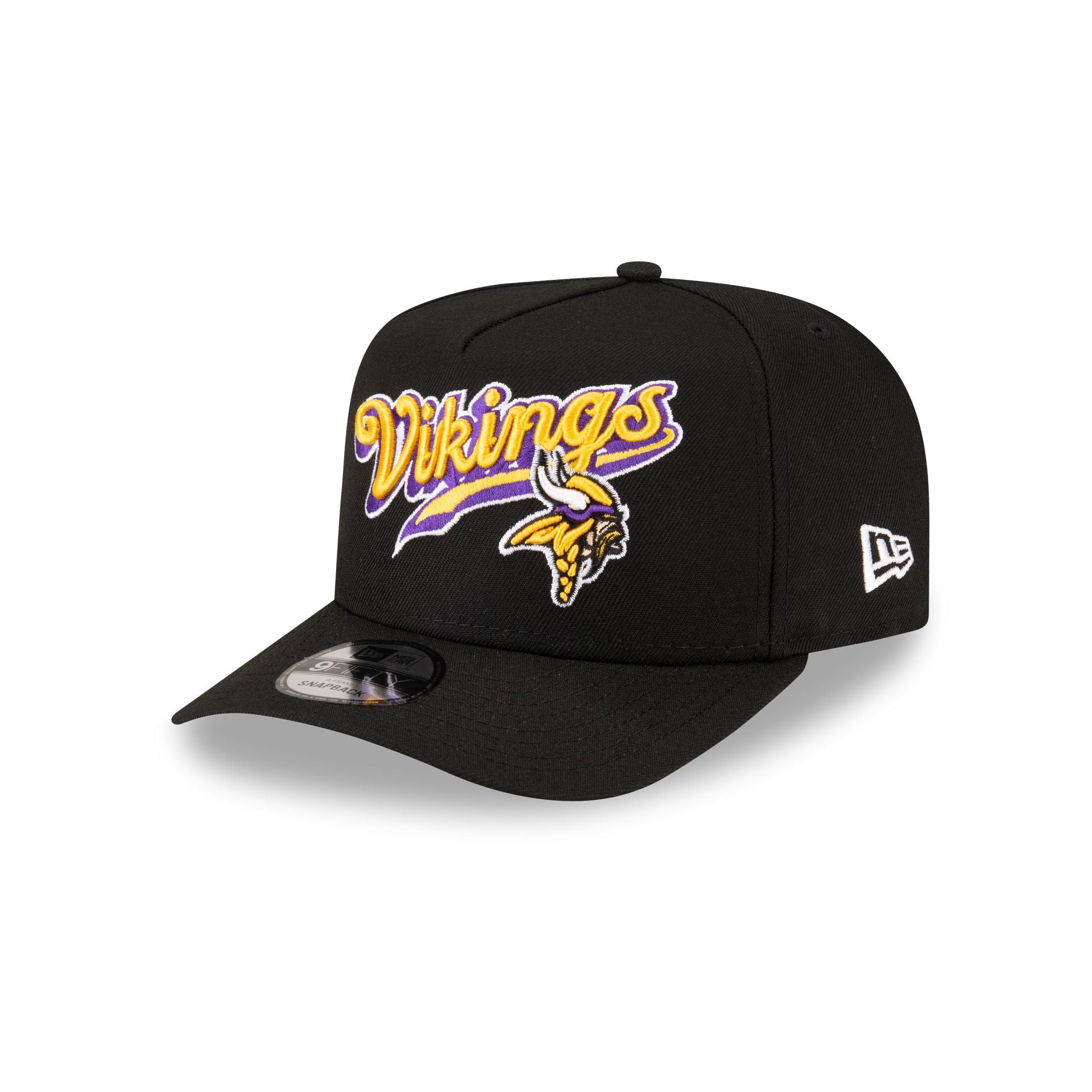 Born x Raised x Minnesota Vikings Script Black 9FIFTY A-Frame