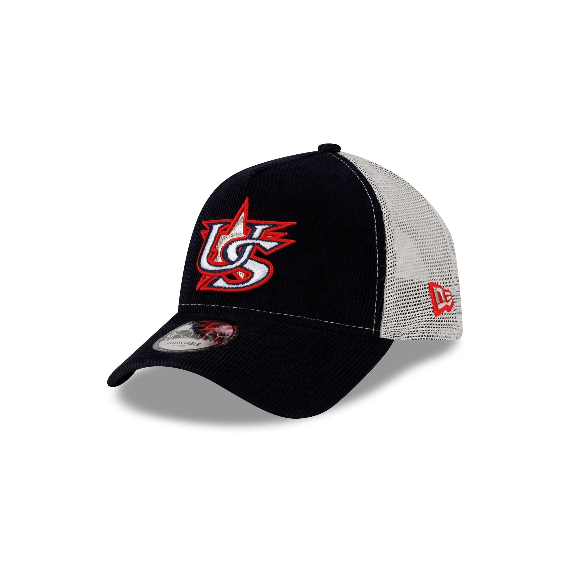 USA 2026 World Baseball Classic Corduroy 9FORTY A-Frame Trucker