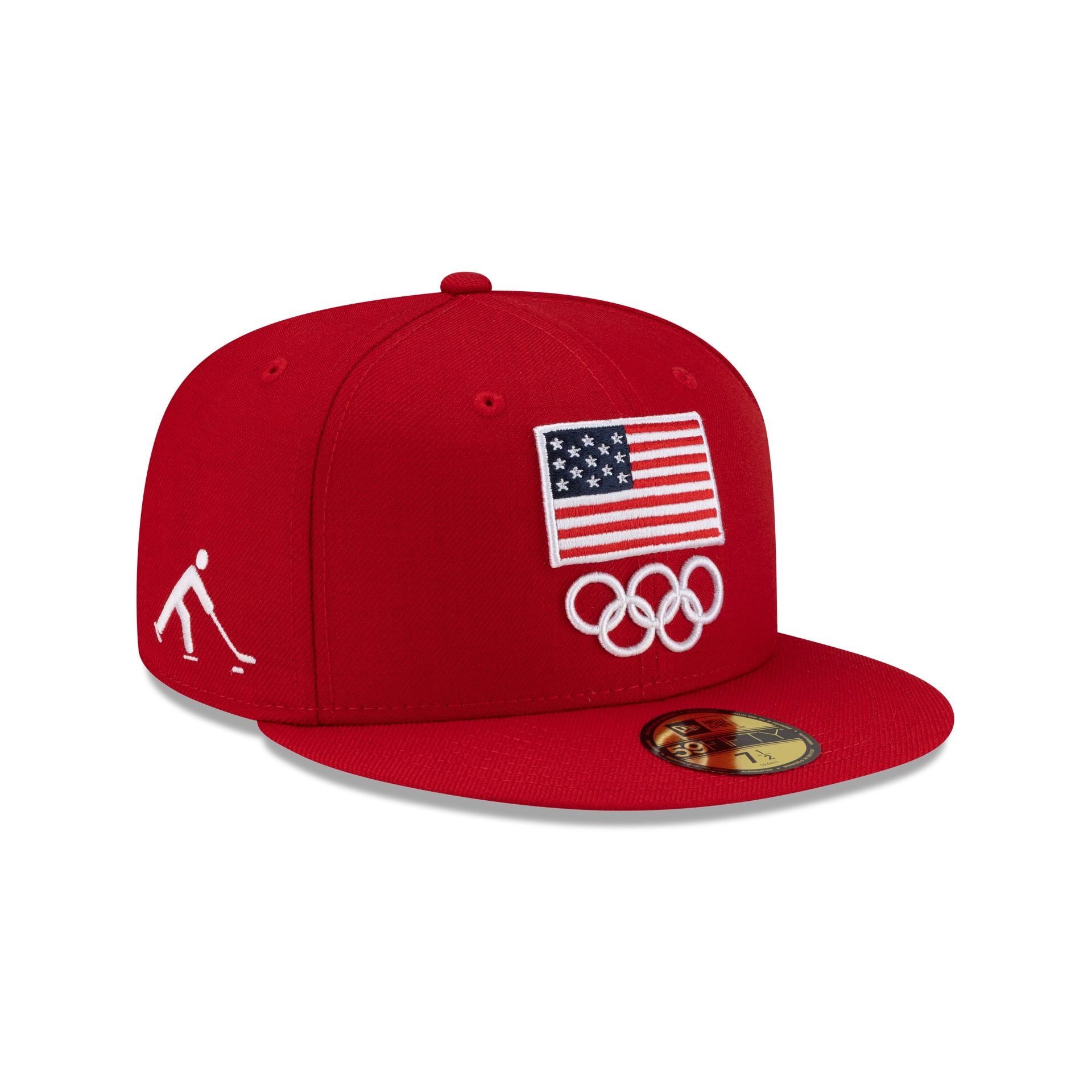 Casquette Strapback Olympique Équipe USA Hockey - Modèle Neuf Sans Étiquette - Fan Américain