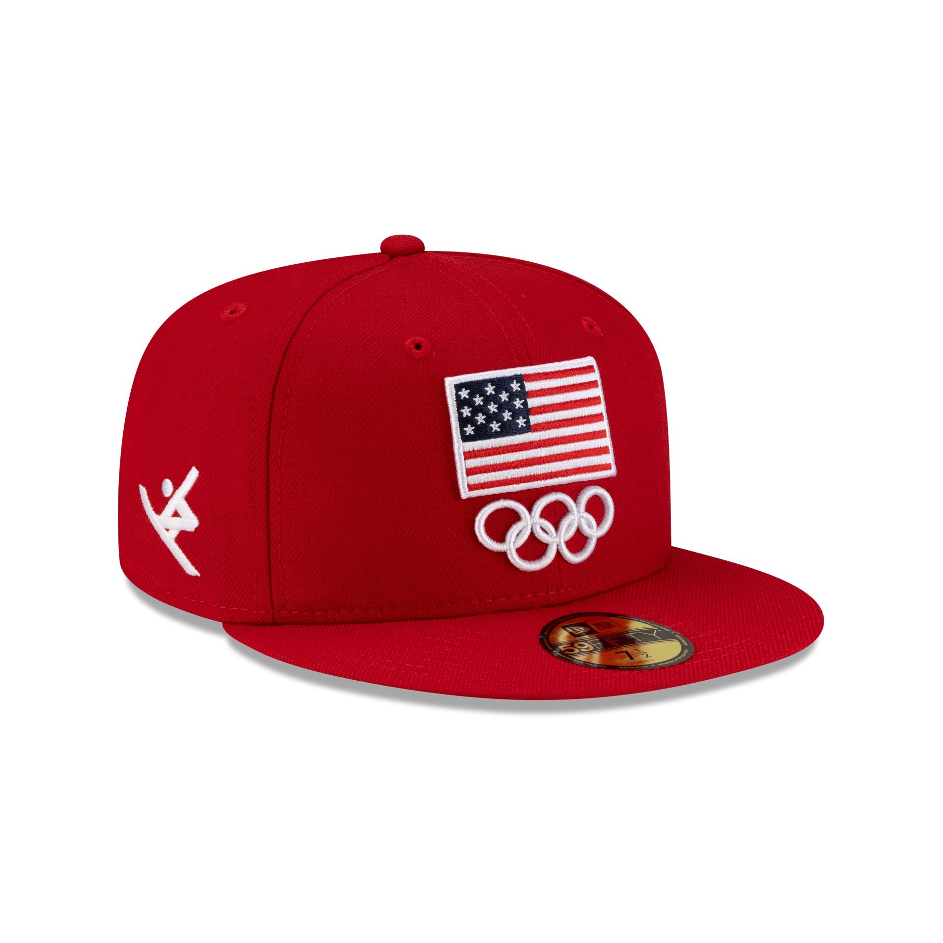 Team USA Snowboard 59FIFTY Fitted Hat, Red