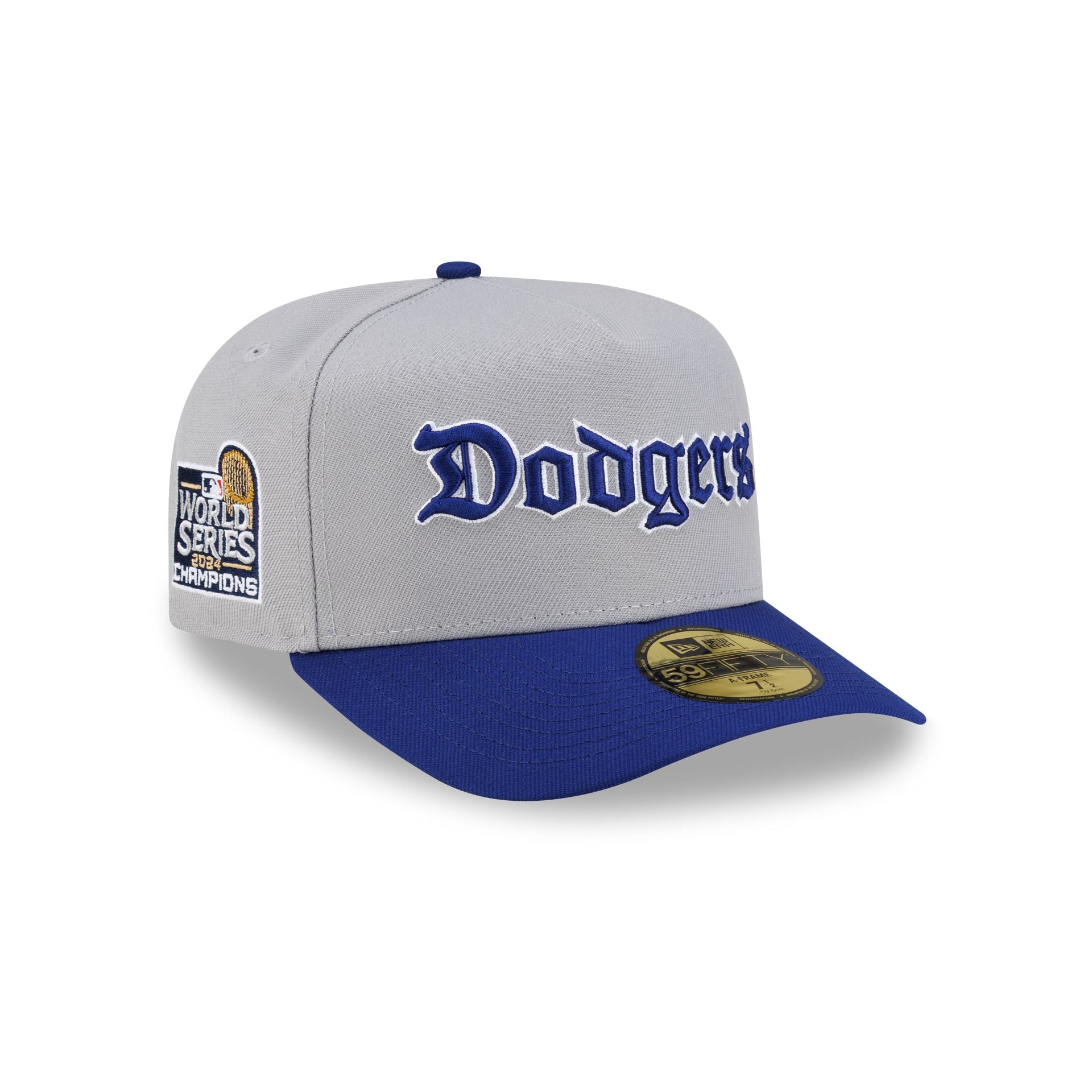 Just Caps Gothic Script Los Angeles Dodgers 59FIFTY A-Frame Fitted