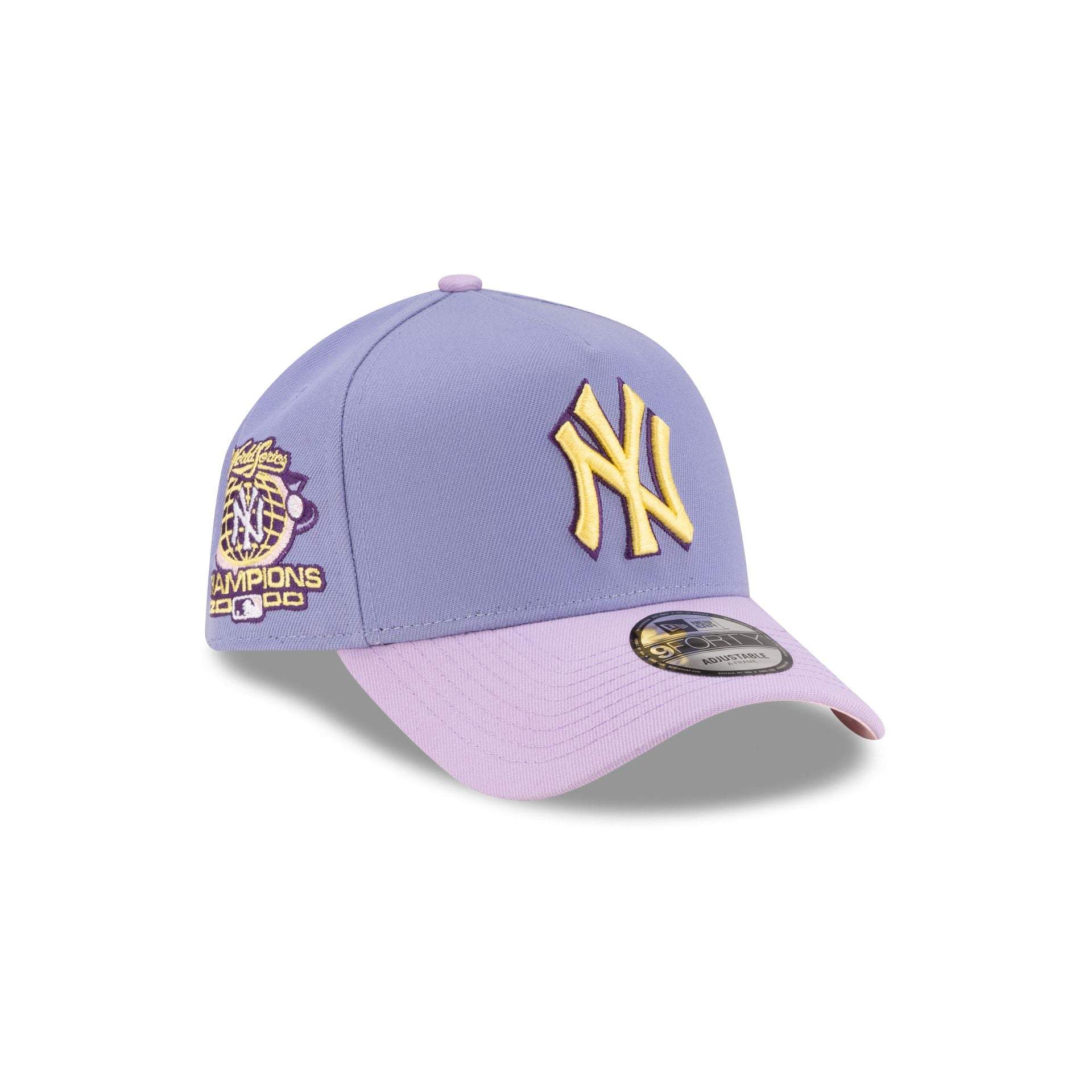 New York Yankees Lavender Pink 9FORTY A-Frame Snapback Hat – New
