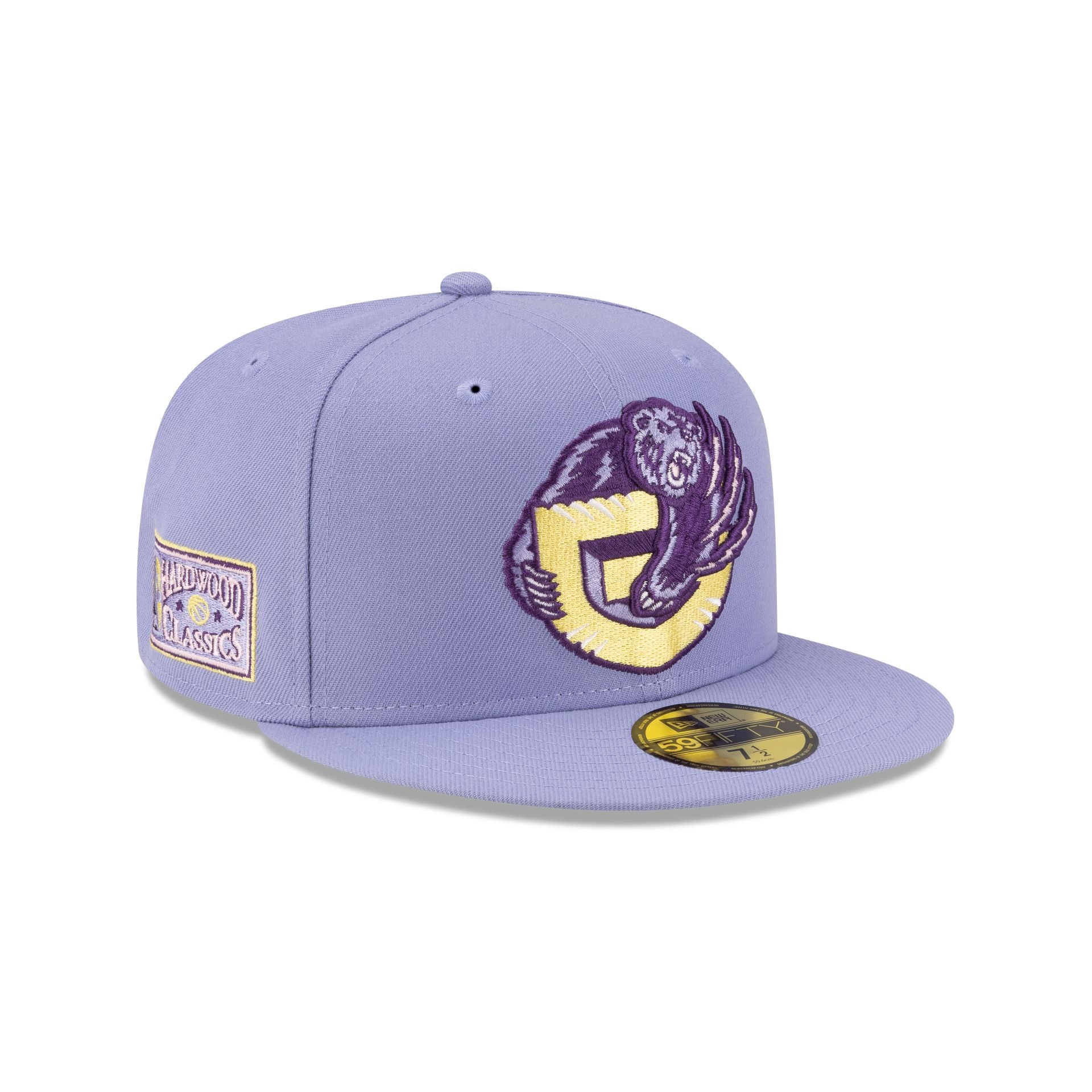 Vancouver Grizzlies Hardwood Classics Lavender Pack 59FIFTY Fitted