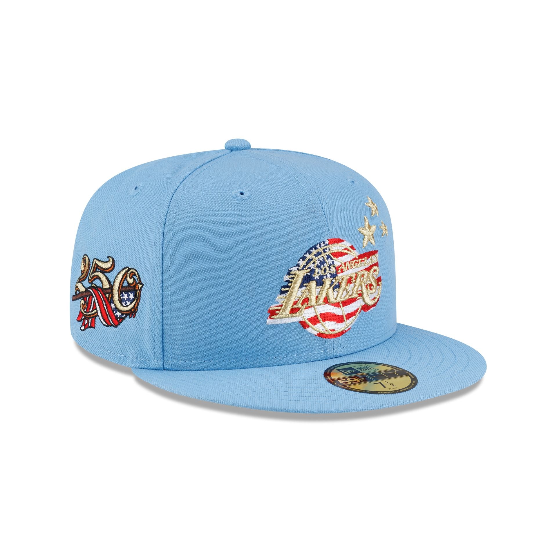 Los Angeles Lakers Red, White & Blue 59FIFTY Fitted Hat – New Era Cap