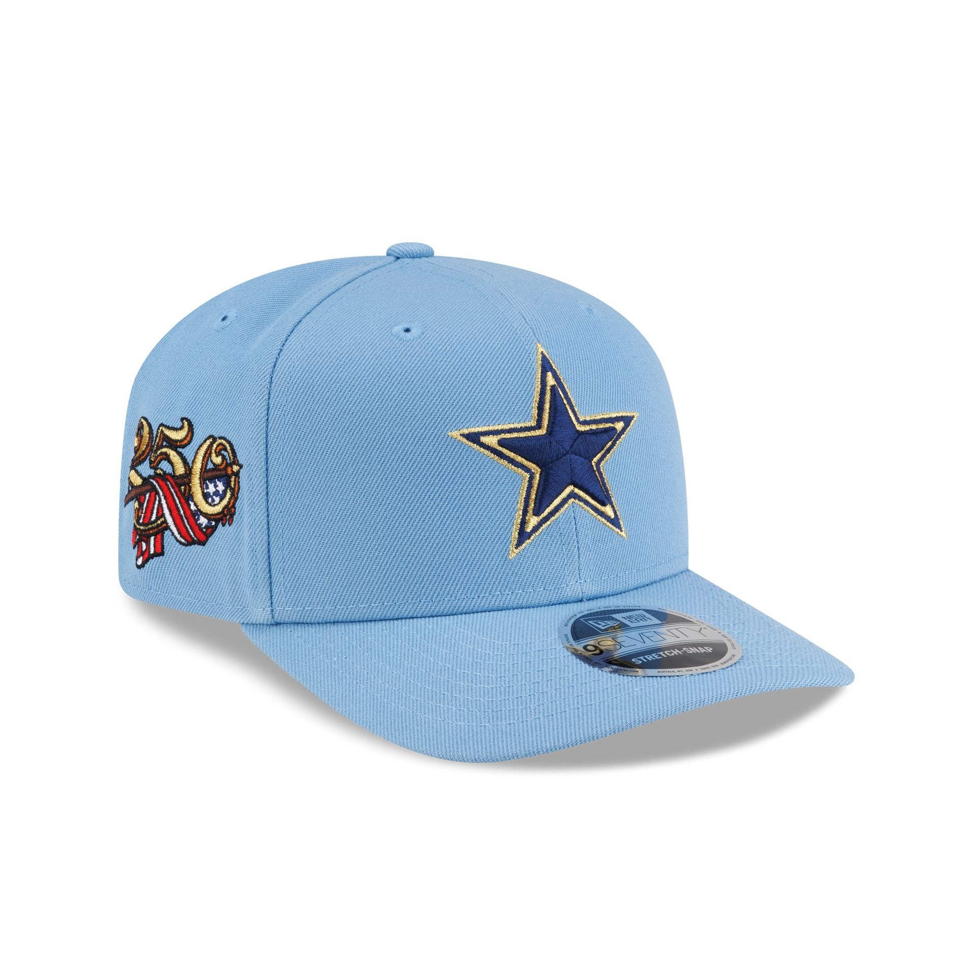 Dallas Cowboys Red, White & Blue 9SEVENTY Stretch-Snap Hat – New