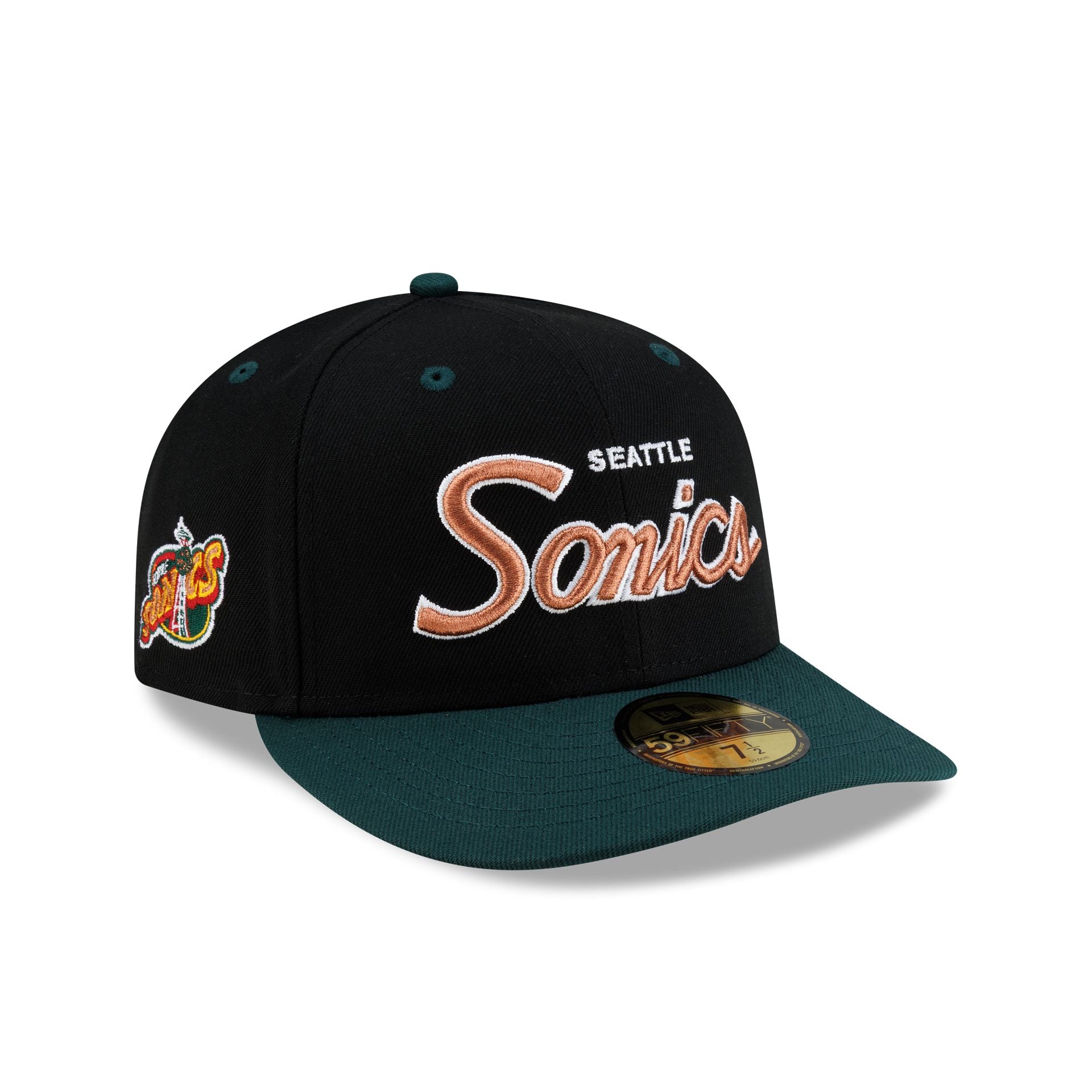 Seattle Supersonics Hardwood Classics 90s Script 59FIFTY Fitted