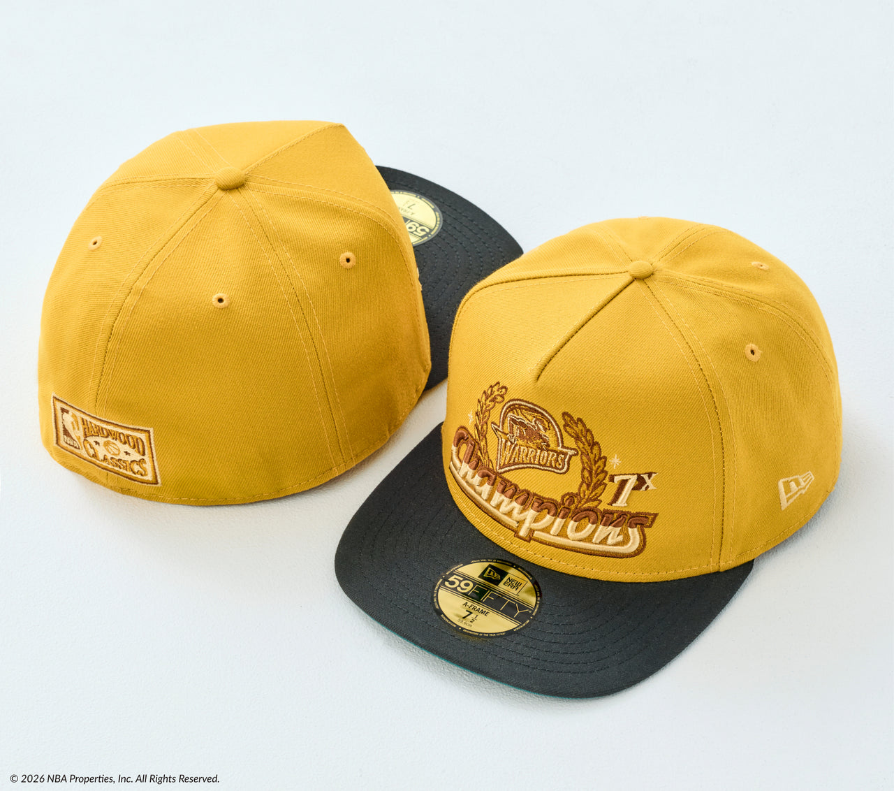 Shop Just Caps NBA Trophy Yellow