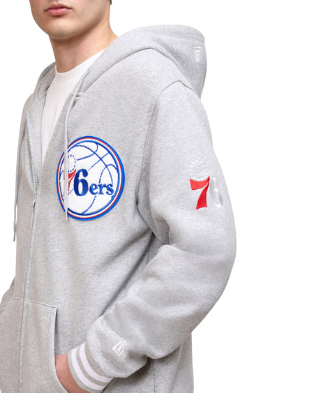Los Angeles Lakers Gray Logo Select Full-Zip Hoodie