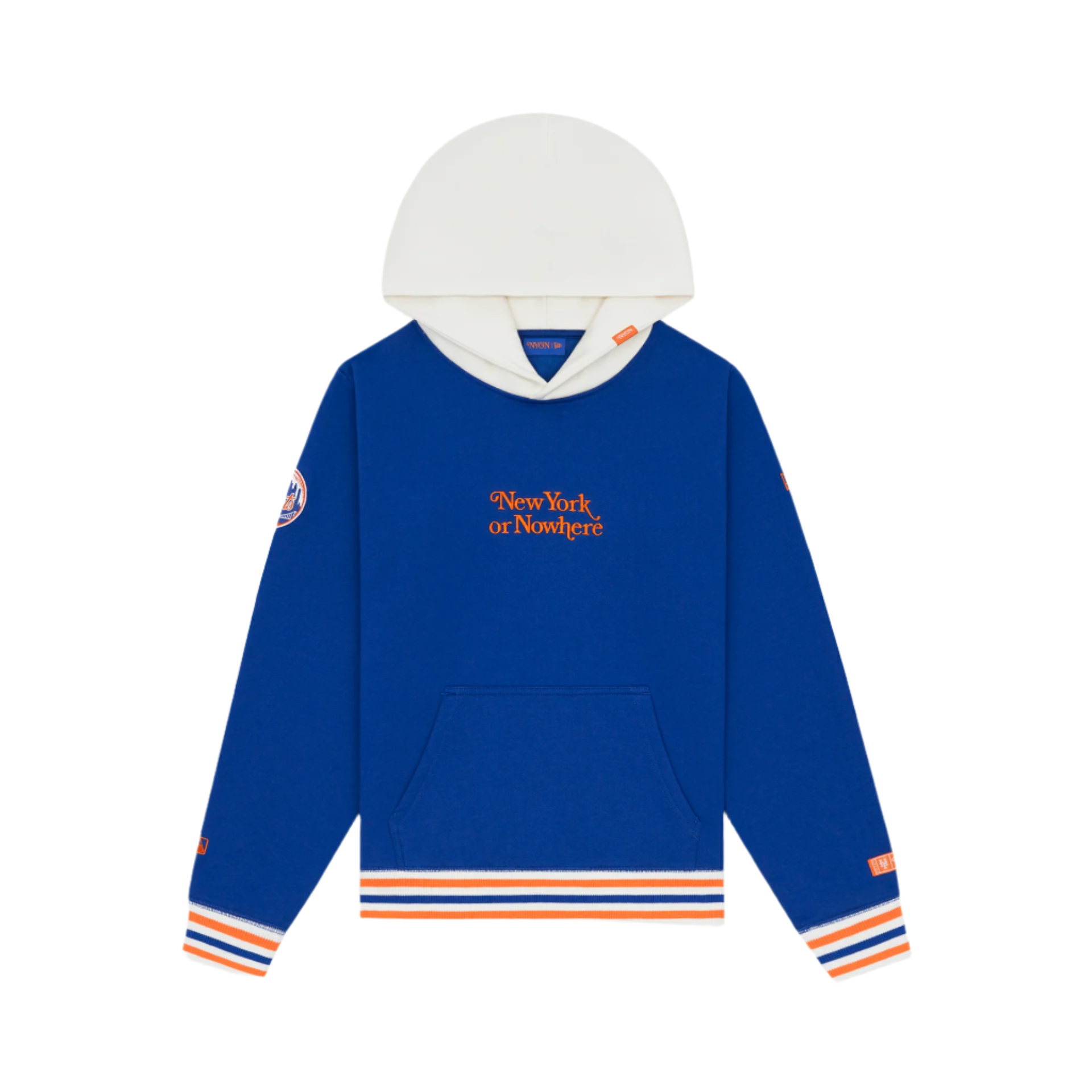 New York or Nowhere x New York Mets Light Royal Motto Hoodie – New