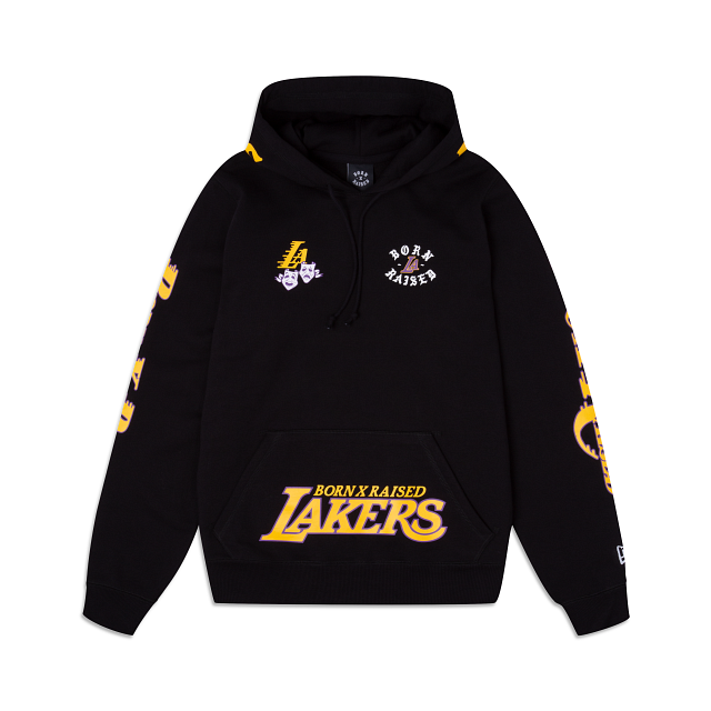 Born x Raised Los Angeles Lakers Allover Logo Hoodie – New Era Cap