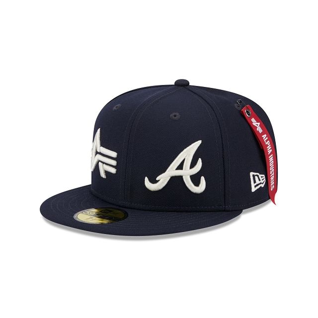 Atlanta Braves Hat Fitted Large MLB Cap Twin Franchise Distress Camo