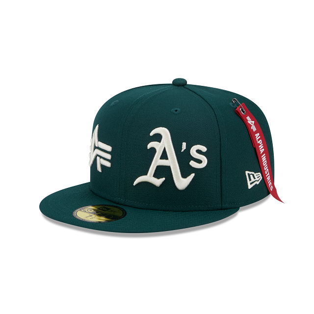 Alpha Industries X Oakland Athletics Dual Logo 59FIFTY Fitted Hat – New Era  Cap