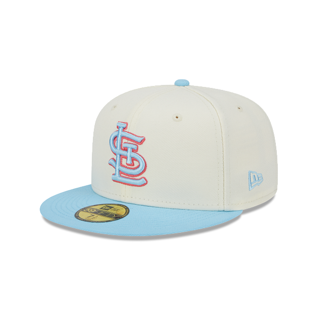 Baby Blue St. Louis Cardinals New Era Fitted Hat Cap Size 7 1/4 MLB Baseball