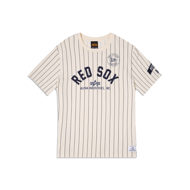 Red Sox Era Industries T-Shirt – Boston New Cap X Alpha Striped
