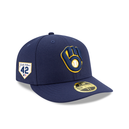 Milwaukee Brewers Jackie Robinson Day 2024 Low Profile 59FIFTY Fitted Hat