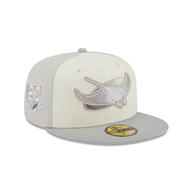 New Era 59FIFTY Teal Lime Tampa Bay Rays 20th Anniversary Patch Hat - White, Teal White/Teal / 7 1/4