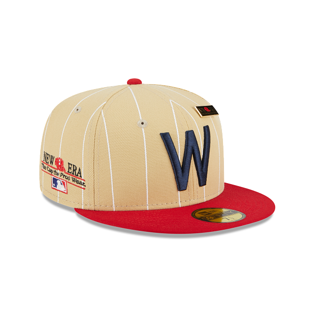 St. Louis Cardinals PINSTRIPE Wheat-Brown Fitted Hat