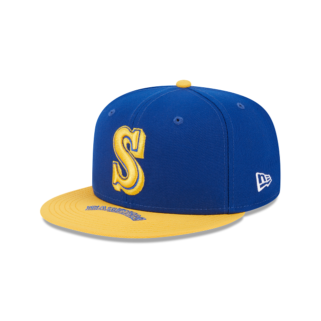 New Era, Accessories, Vintage Seattle Mariners Baseball Blue Yellow Hat 7  8