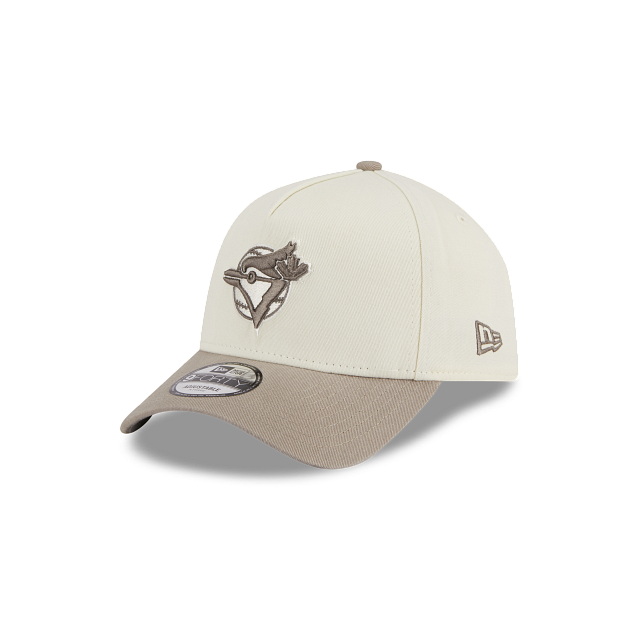 Toronto Blue Jays Visor Pop 9FORTY A-Frame Snapback Hat, White, MLB by New Era