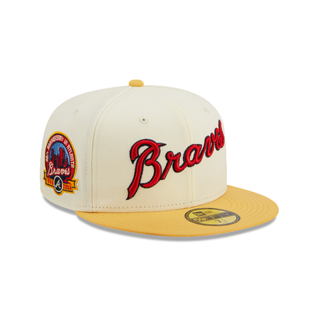 Atlanta Braves Cooperstown Chrome 59FIFTY Fitted Hat