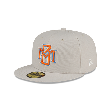 Milwaukee Brewers Stone Orange 59FIFTY Fitted Hat