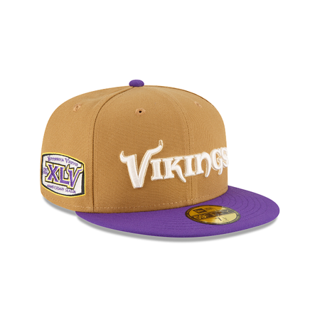 Minnesota Vikings Ivory Wheat 59FIFTY Fitted Hat