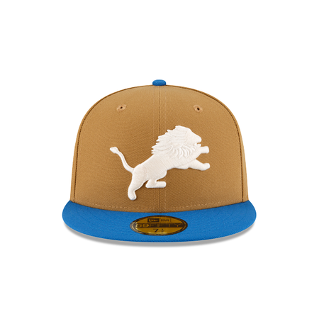 Detroit Lions Ivory Wheat 59FIFTY Fitted Hat