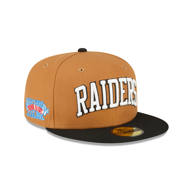 Las Vegas Raiders Satin 59FIFTY Fitted Hat, Gray - Size: 7 3/4, NFL by New Era