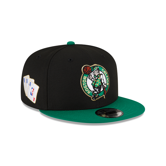 Men's New Era Black Boston Celtics Official Back Half 59FIFTY Fitted Hat