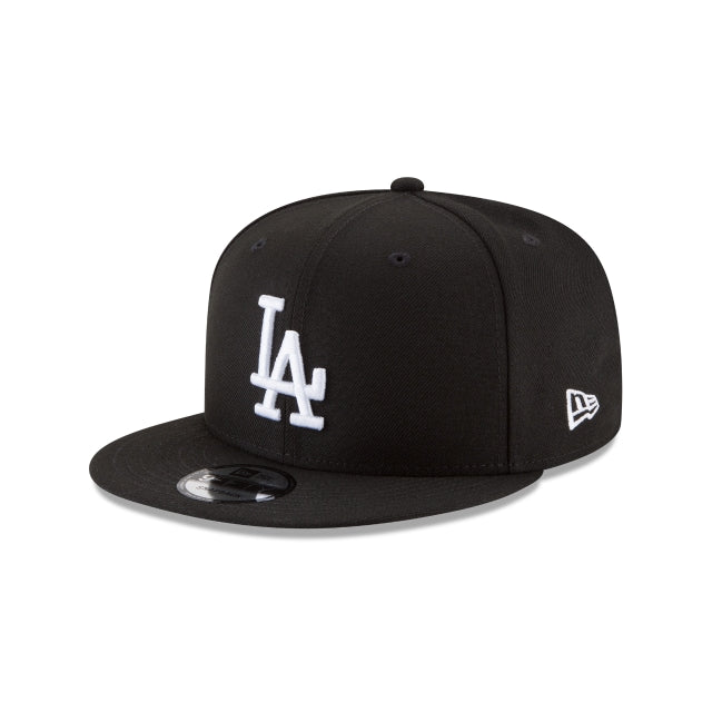 New Era 9FIFTY Los Angeles Dodgers LA Snapback Hat Black White Medium-Large NEW ERA CAPS Los Angeles Dodgers 9Fifty Snapback 70848317  main image 3