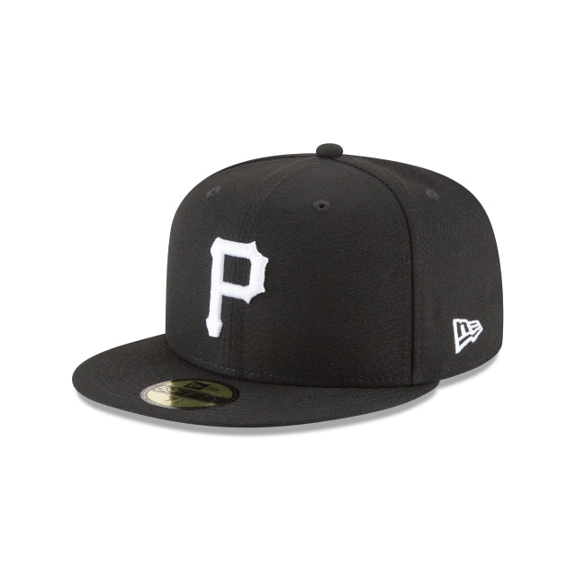 Pittsburgh Pirates Black and White Basic 59FIFTY Fitted Hat – New Era Cap