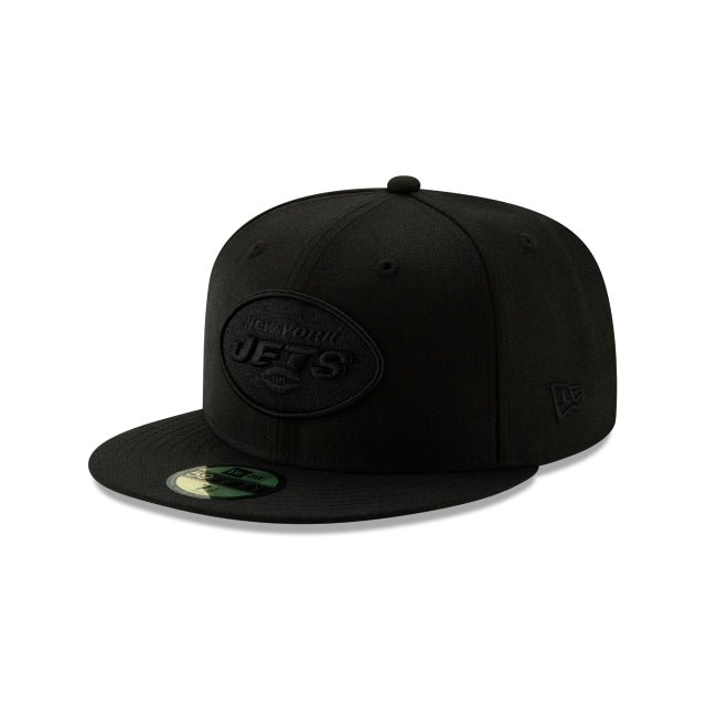 New York Jets Basic Black On Black 59FIFTY Fitted Hat – New Era Cap