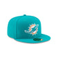 Miami Dolphins Teal 59FIFTY Fitted Hat