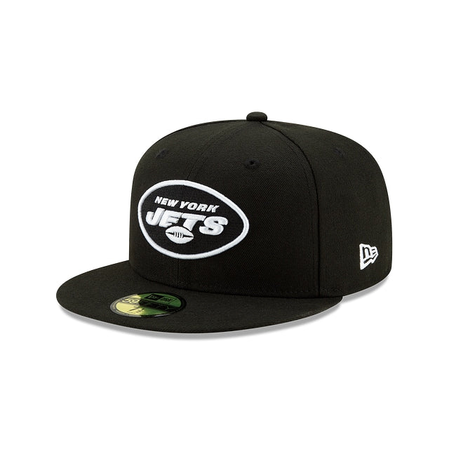 New York Jets Black and White 59FIFTY Fitted Hat – New Era Cap