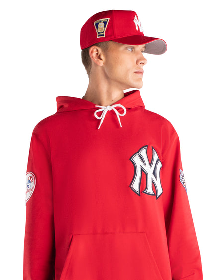 New York Yankees Logo Select Color Flip Red Hoodie