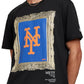 New York Mets Curated Customs Black T-Shirt