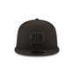 Los Angeles Dodgers Basic All Black 9FIFTY Snapback Hat