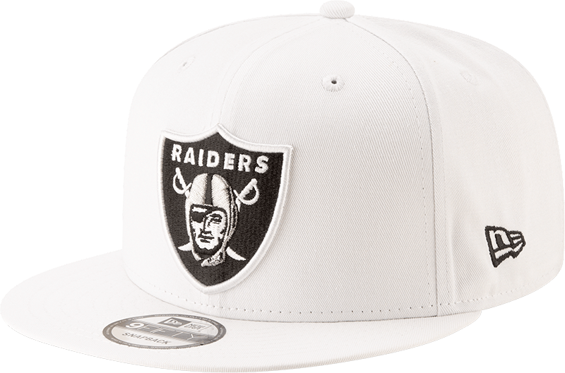 Las Vegas Raiders Basic White 9FIFTY Snapback Hat