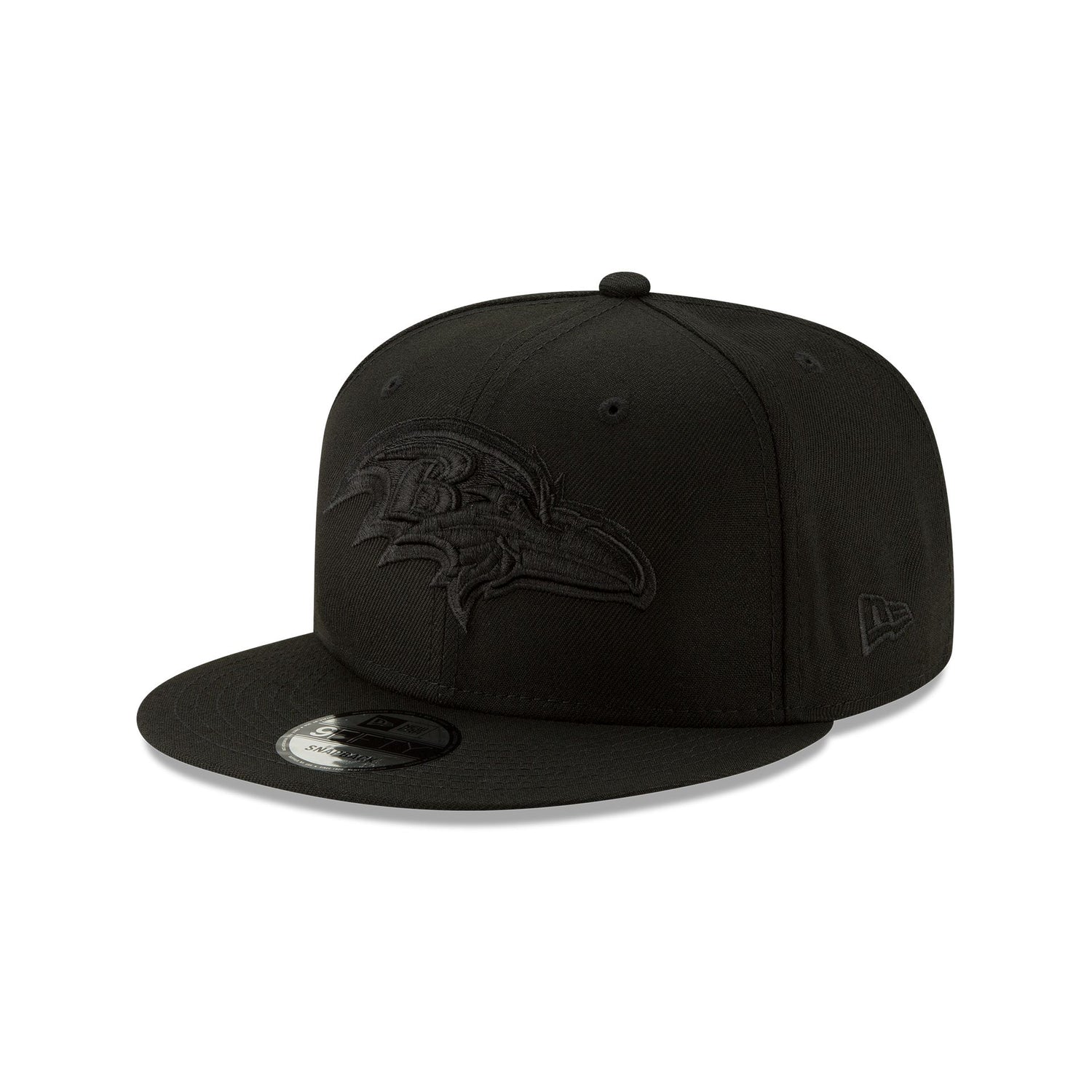 Baltimore Ravens Basic Black On Black 9FIFTY Snapback Hat