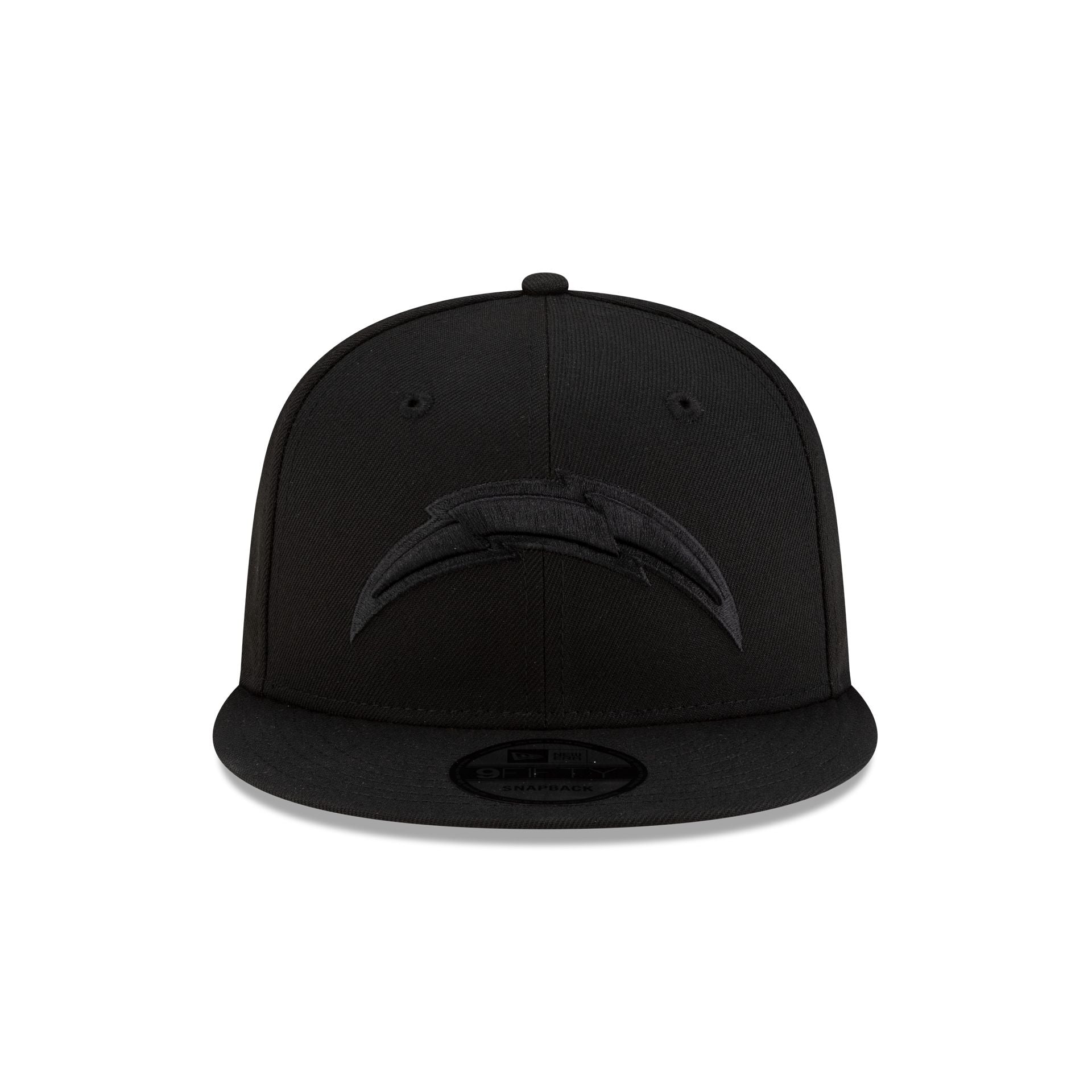 Los Angeles Chargers Black On Black 9FIFTY Snapback Hat