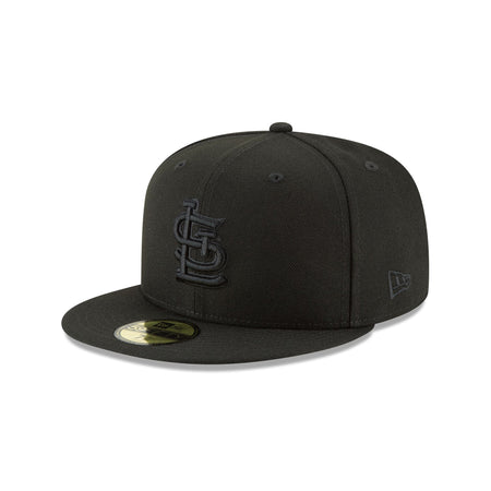 St. Louis Cardinals Basic Black on Black 59FIFTY Fitted Hat