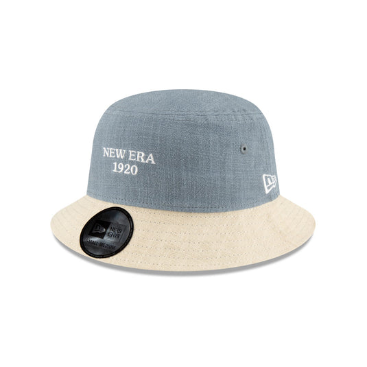 New Era Cap Soft Linen Slate Bucket Hat - New Era Cap