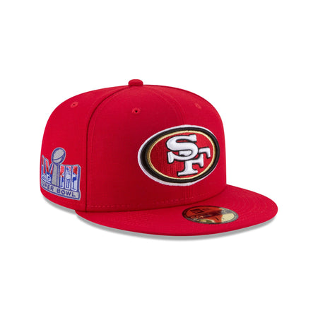 San Francisco 49ers Super Bowl LVIII Participation Side Patch 59FIFTY Fitted Hat
