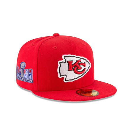 Kansas City Chiefs Super Bowl LVIII Participation Side Patch 59FIFTY Fitted Hat