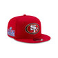 San Francisco 49ers Super Bowl LVIII Participation Side Patch 9FIFTY Snapback Hat