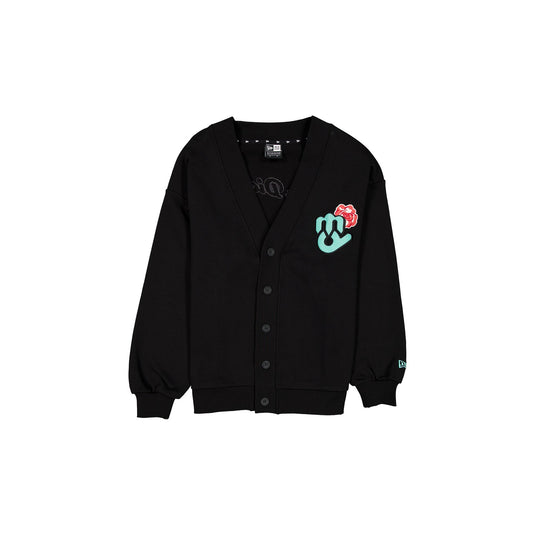Diablos Rojos del México Black Floral Cardigan - New Era Cap