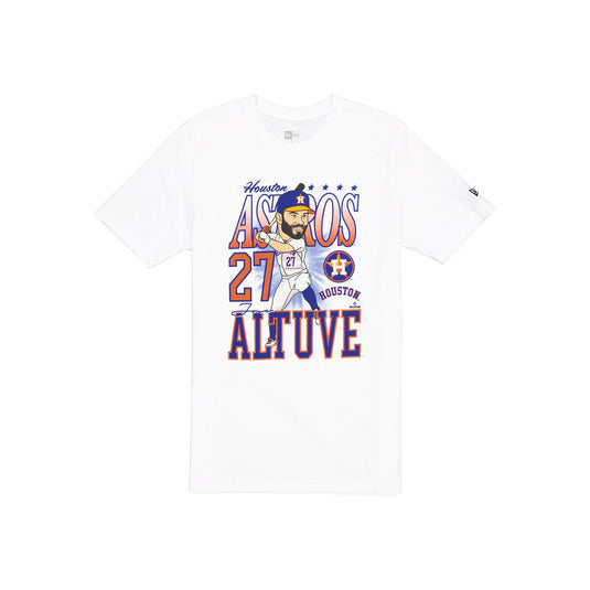 Houston Astros José Altuve Caricature T-Shirt - New Era Cap